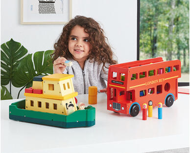 Wooden Iconic Ferry, Bus or Tram