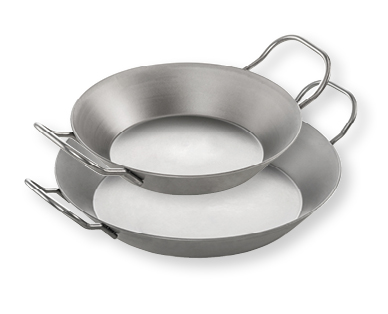 Set di padelle in ferro, 2 pezzi BBQ