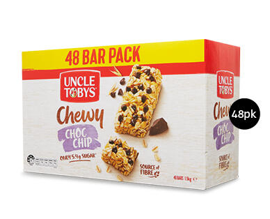 Uncle Tobys Choc Chip Muesli Bars 48pk/1.5kg