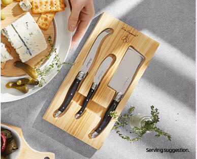 Lou Laguiole Salad Servers Set 2 Piece or Cheese Knife Set 3 Piece