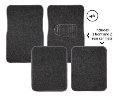 Carpet Car Floor Mats 4pk