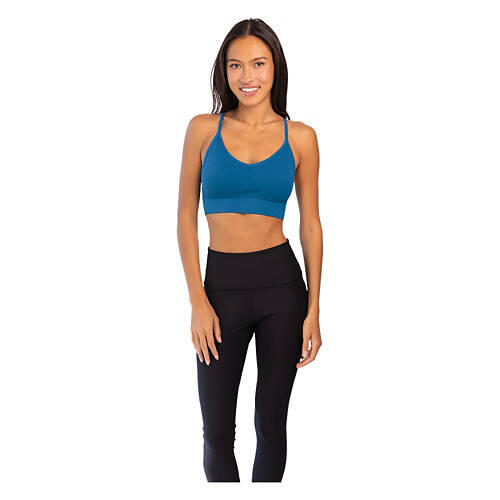 2 Pack Seamless Comfort Bra - Black & Blue, M