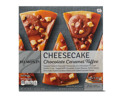 Belmont Chocolate Caramel Toffee or Lemon Cheesecake