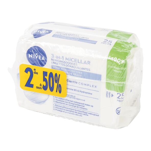 NIVEA(R) 				Reinigingsdoekjes, 2 st.