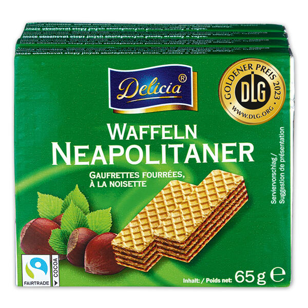 Waffeln gefüllt