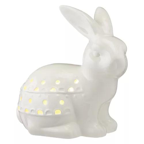 LED Ceramic Bunny - Cream Standing Bunny