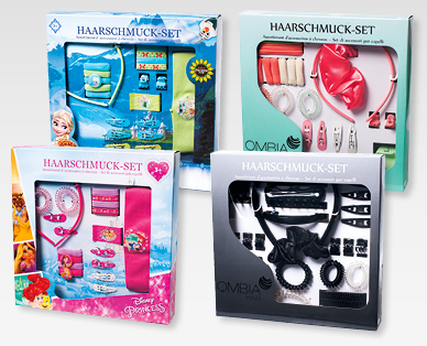 DISNEY PRINCESS/HEARTS AND PAWS/DISNEY FROZEN/OMBIA HAIR Haarschmuck-Set