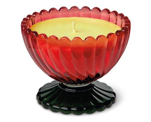 Huntington Home Ribbed Party Glass Candle