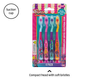 Kid's Licensed Toothbrushes 4pk