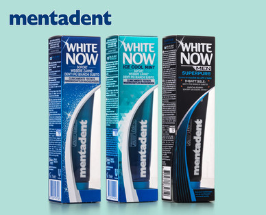 MENTADENT White Now Zahncreme, Doppelpkg.