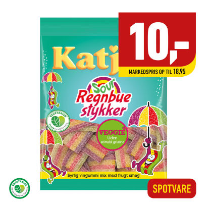 KATJES 
Regnbuestykker