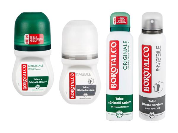 Deodorante roll-on/deodorante spray Borotalco