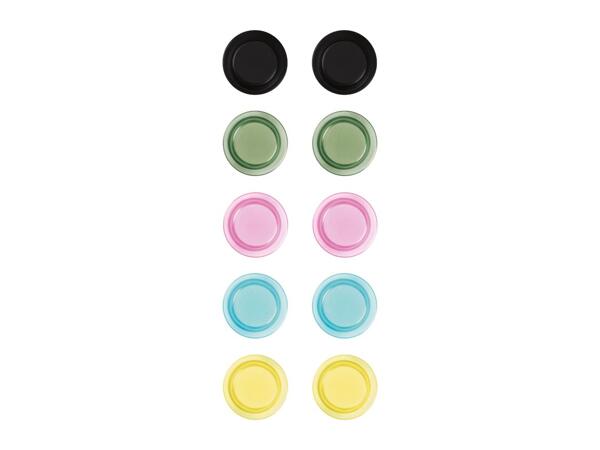 Colourful Transparent Magnets - 10 Pieces