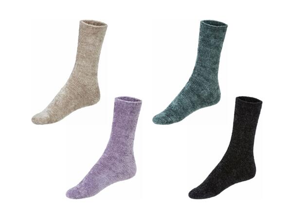 Chaussettes en chenille, 2 paires