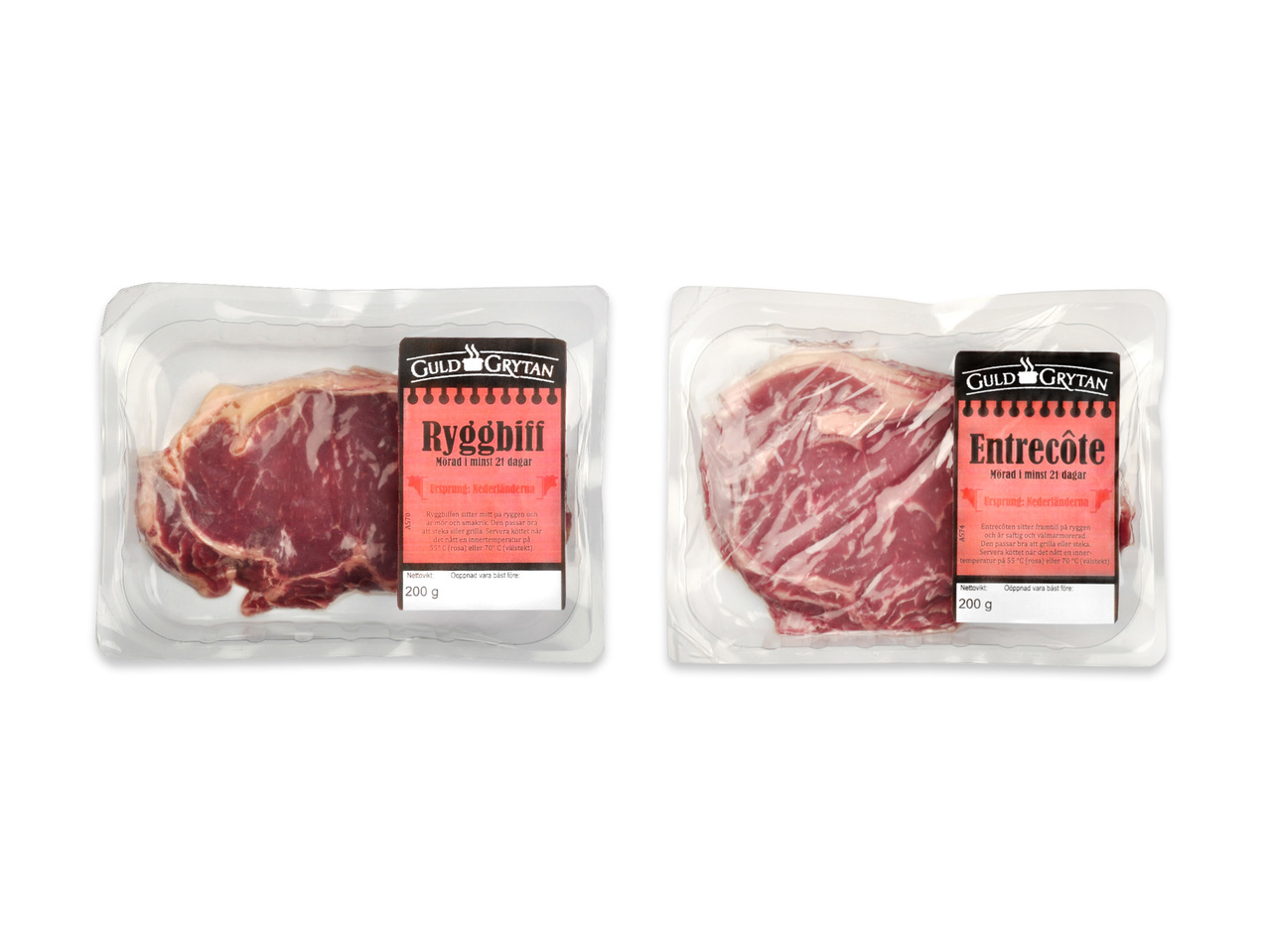 Ryggbiff/entrecôte