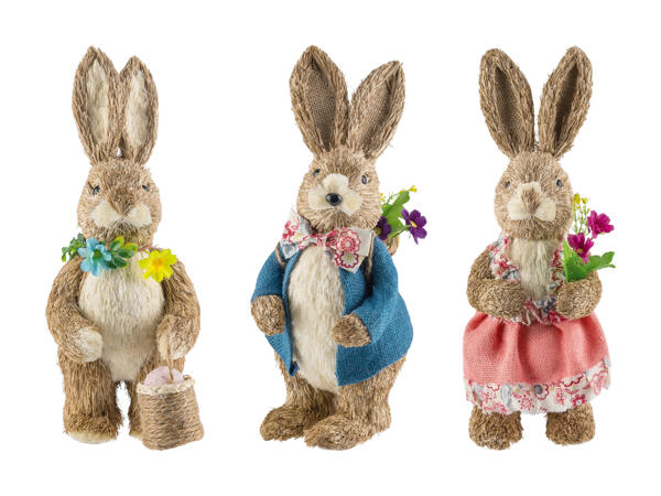 Lapin de Pâques en paille