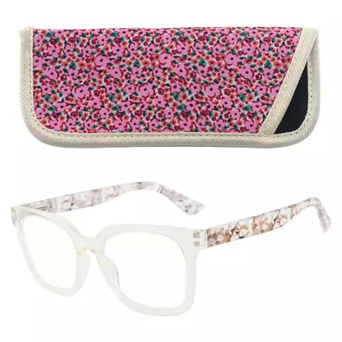 Ladies Reading Glasses with Case - Nude, 2.5