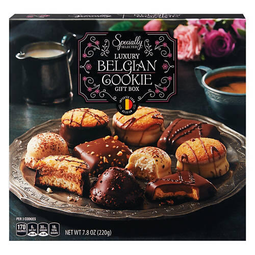Luxury Belgian Cookie Gift Box, 7.8 oz