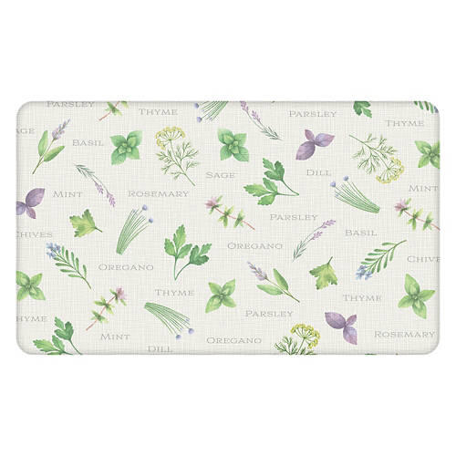 18" x 30" Kitchen Comfort Mat - Herbs