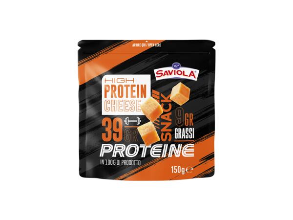 High protein cubed cheese