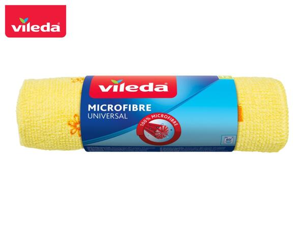 Vileda Cleaning Microfibre Cloths - Yellow