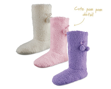 Ladies' Sherpa Fleece Booties