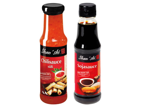 Shan‘shi Chilisauce oder Sojasauce