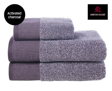 Activated Charcoal 3 Piece Towel Set