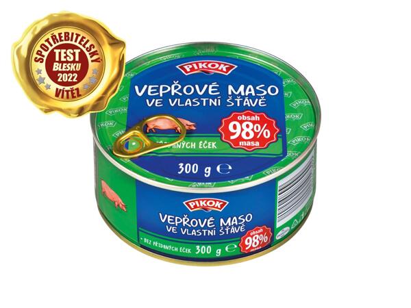 VEPŘOVÉ MASO VE VLASTNÍ ŠŤÁVĚ