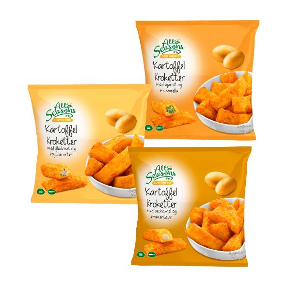 ALL SEASONS 	 				Fyldte kartoffelkroketter