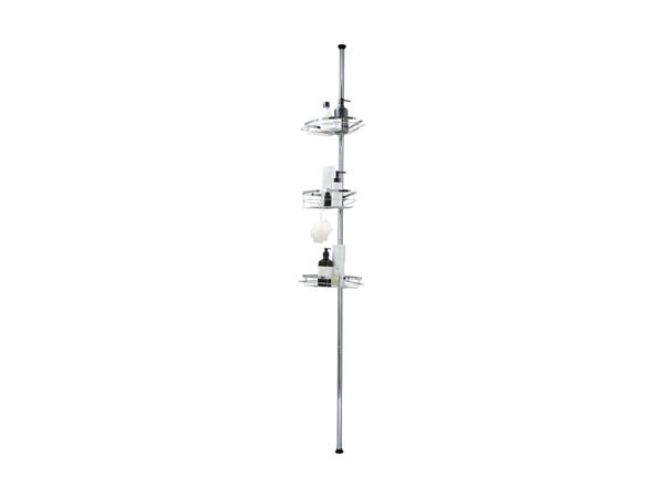LIVARNO HOME(R) Teleskopstang med hylder