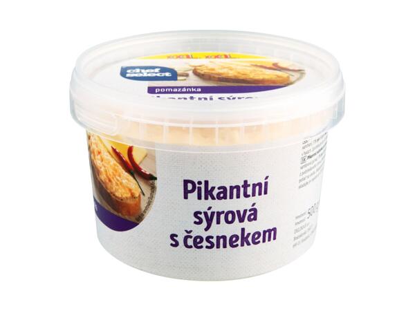 POMAZÁNKA PIKANTNÍ SÝROVÁ S ČESNEKEM