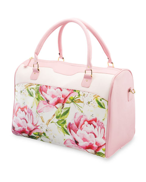 Avenue Pink Floral Holdall