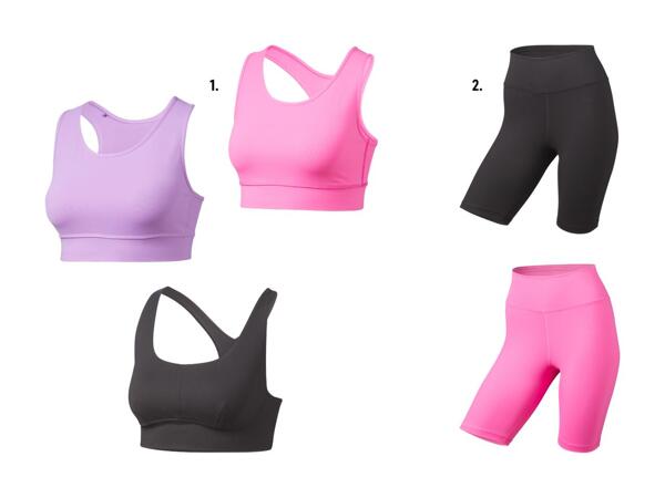 Bustier sportivo/​pantaloncini da ciclista