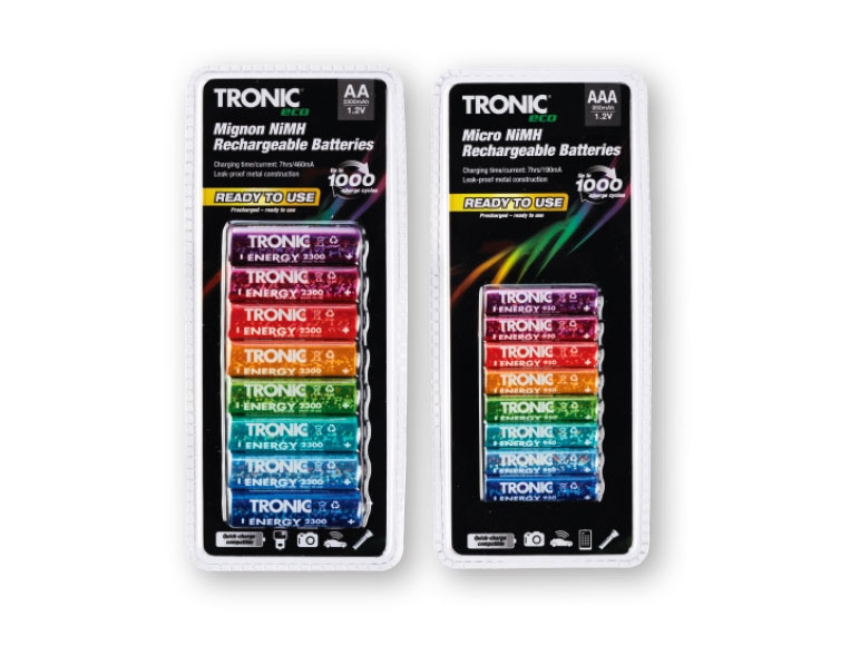Tronic Micro Ni-MH Rechargeable Batteries