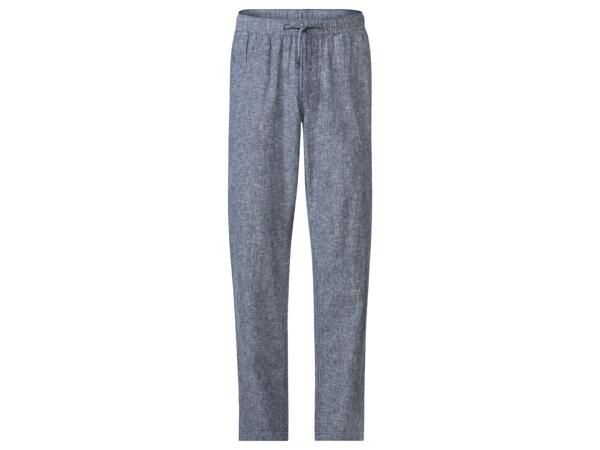 Men's Linen Trousers Straight Fit