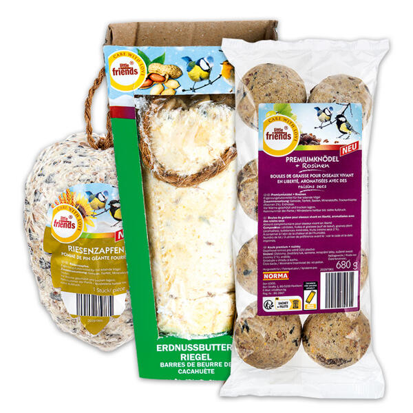 Fruchtknödel / Nussriegel / Futterzapfen