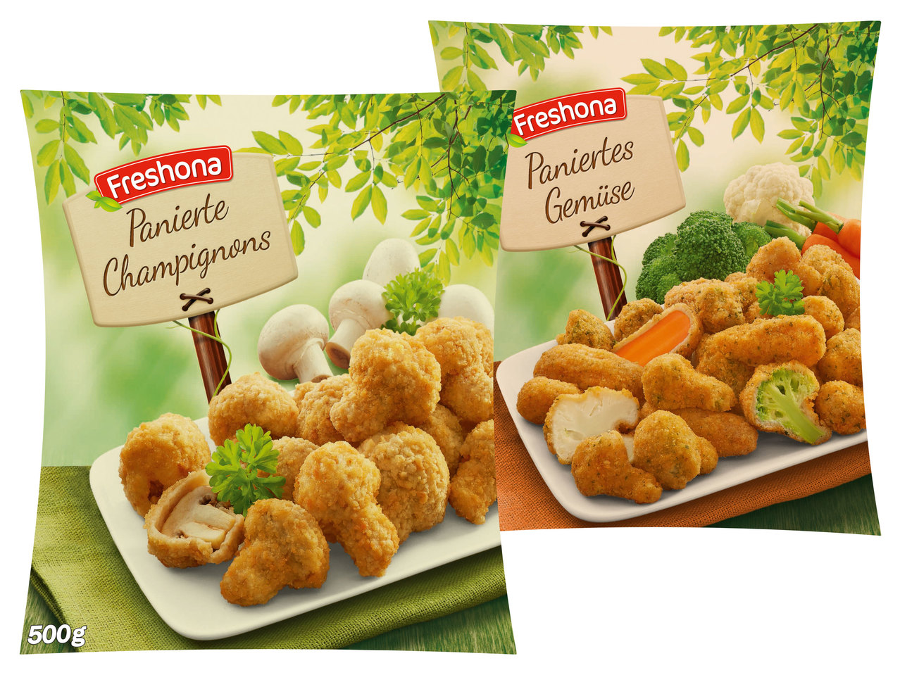FRESHONA Panierte Champignons/Paniertes Gemüse