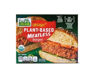 Earth Grown Organic Plant Based Meatless Burger