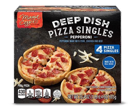 Mama Cozzi's Pizza Kitchen Deep Dish Pepperoni Singles (4 Pack)