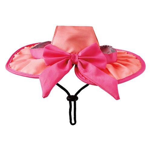 Pet Hat - Pink Bow, M/L