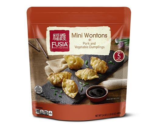 Fusia Asian Inspirations 
 Mini Wontons Pork or Chicken