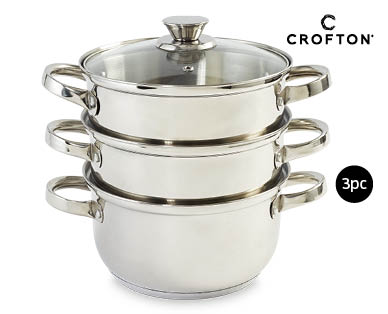 Stainless Steel Steamer 3pc Set