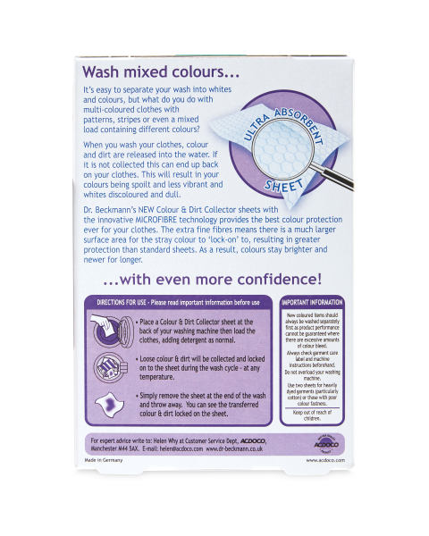Dr Beckmann Colour & Dirt Sheets