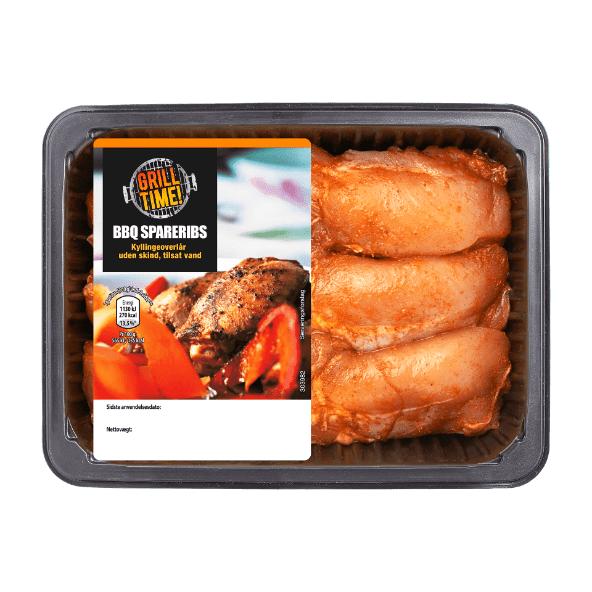 Danske BBQ kyllingespareribs