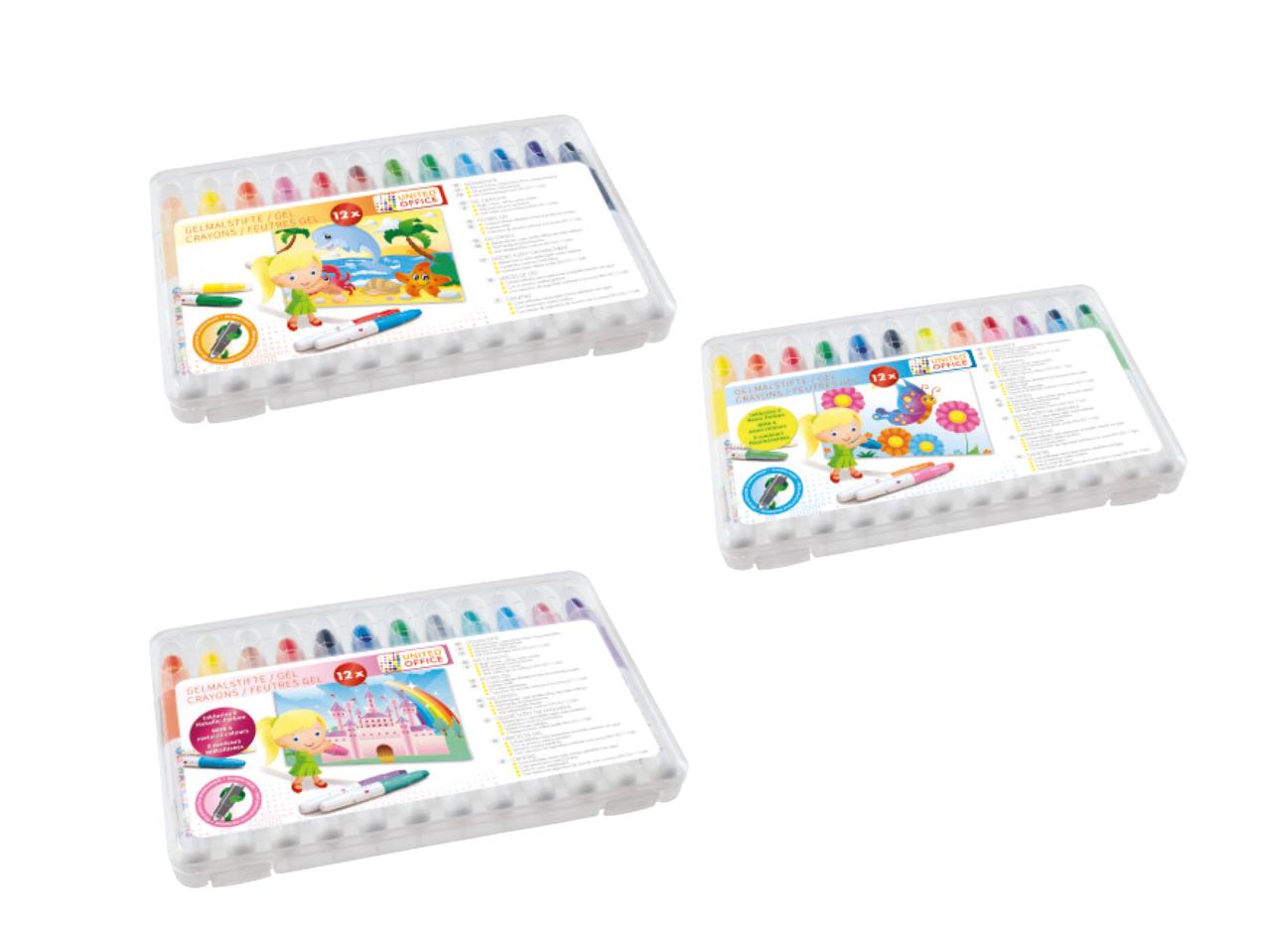 UNITED OFFICE Gel Crayons