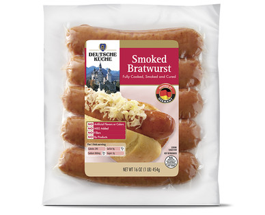 Deutsche Küche Smoked Bratwurst or Knackwurst