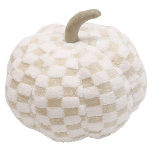 11" Pumpkin Pillow, Plaid