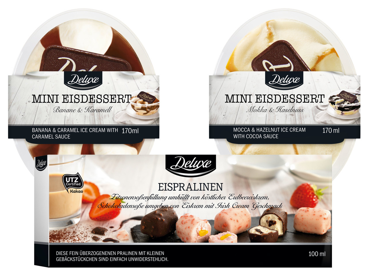 DELUXE Eispralinen/Mini Eisdessert