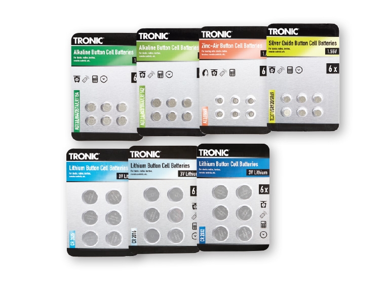 Tronic(R) Coin Cell Batteries